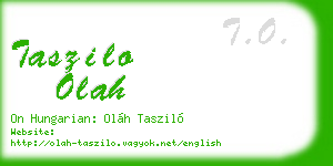 taszilo olah business card